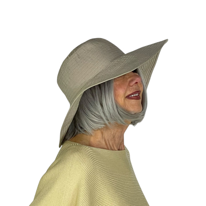 LARGE BRIM RIBBON HAT