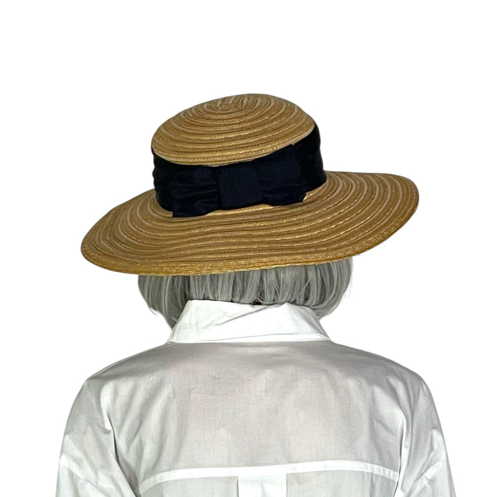 STRAW BOATER HAT