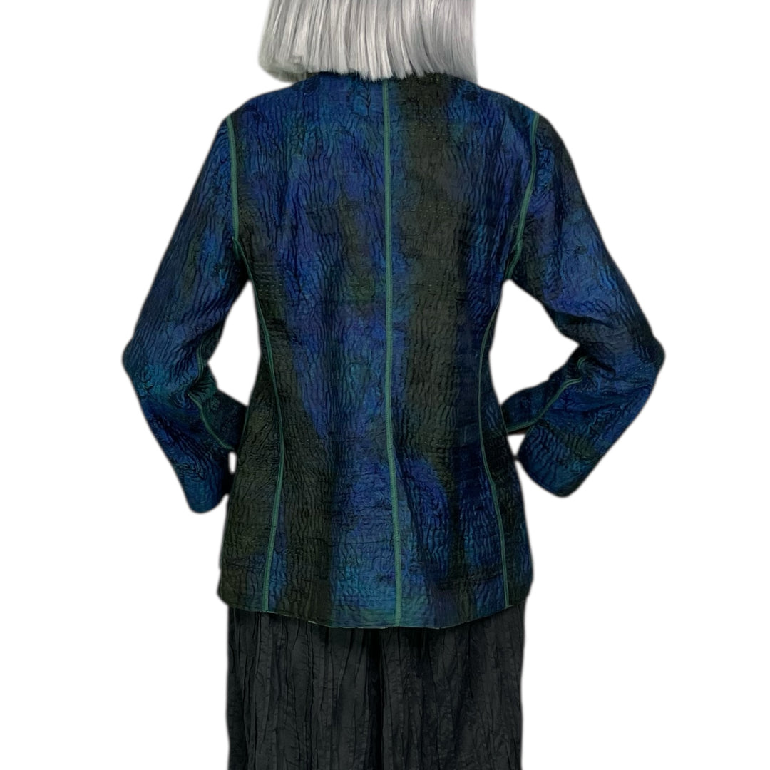 CLAMP DYED/PRINT SHORT JACKET