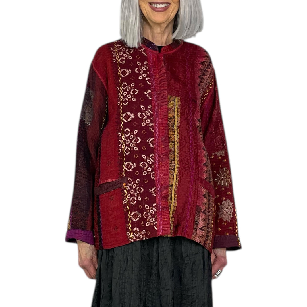 JEWEL WOVEN KAFTAN JACKET SHORT