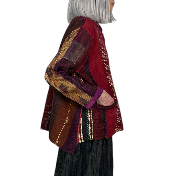 JEWEL WOVEN KAFTAN JACKET SHORT