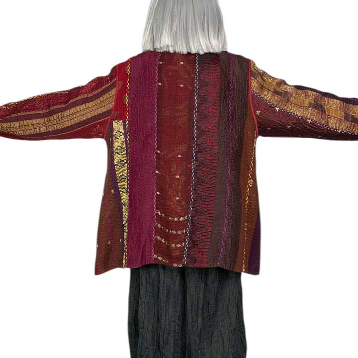 JEWEL WOVEN KAFTAN JACKET SHORT