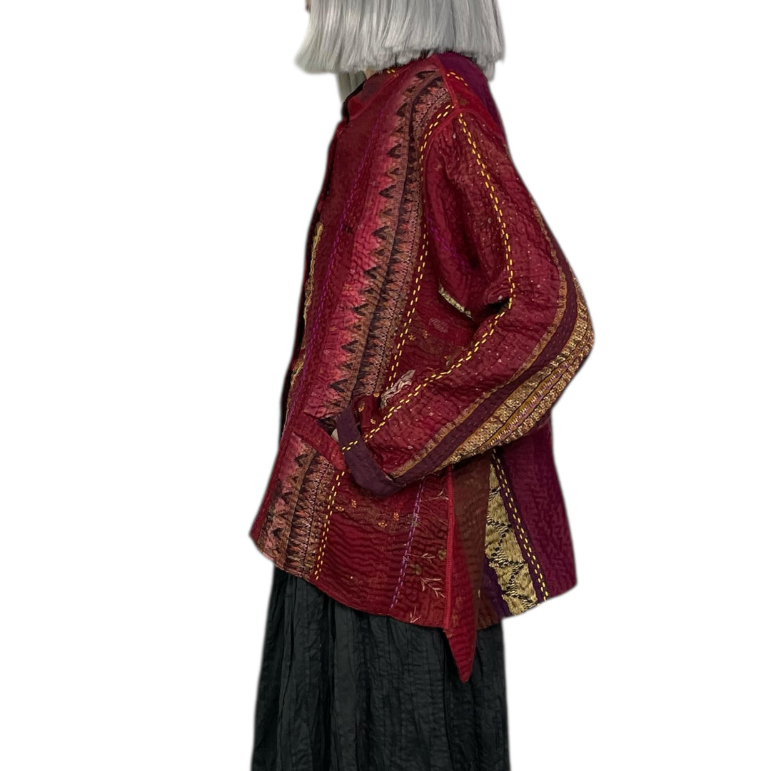 JEWEL WOVEN KAFTAN JACKET SHORT