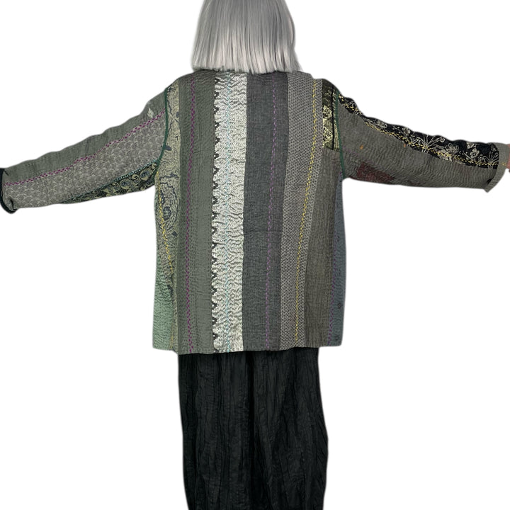 JEWEL WOVEN KAFTAN JACKET SHORT