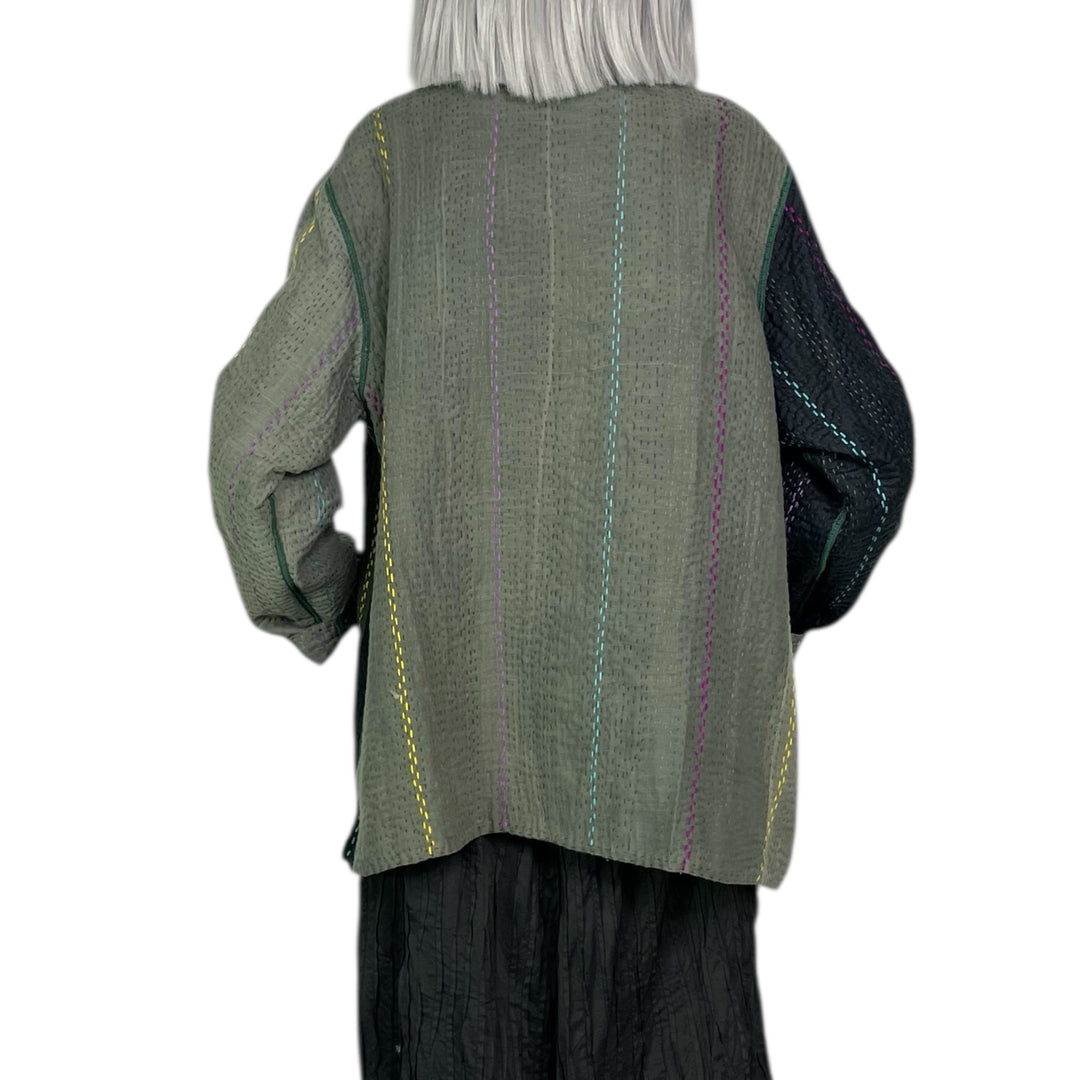 JEWEL WOVEN KAFTAN JACKET SHORT