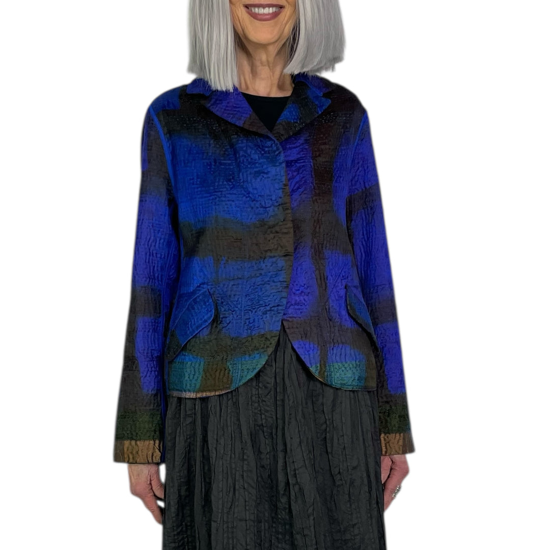 CLAMP DYED CROPPED BASIC JACKET