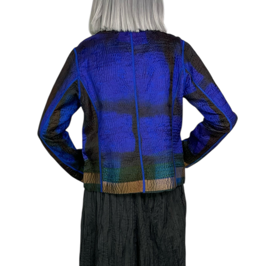 CLAMP DYED CROPPED BASIC JACKET