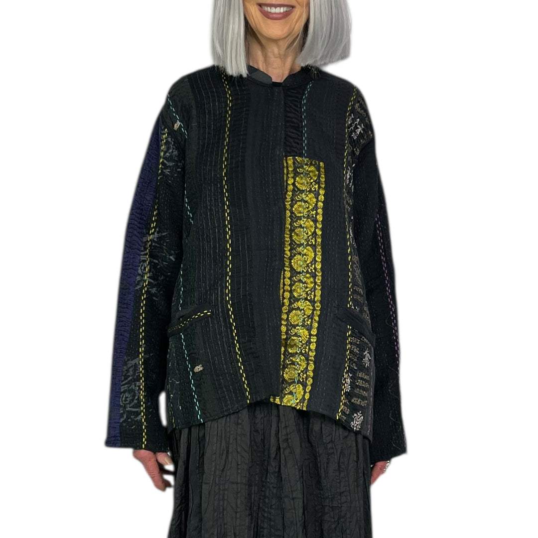 JEWEL WOVEN KAFTAN JACKET SHORT