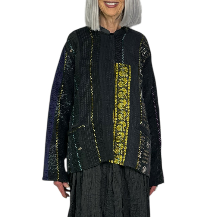 JEWEL WOVEN KAFTAN JACKET SHORT