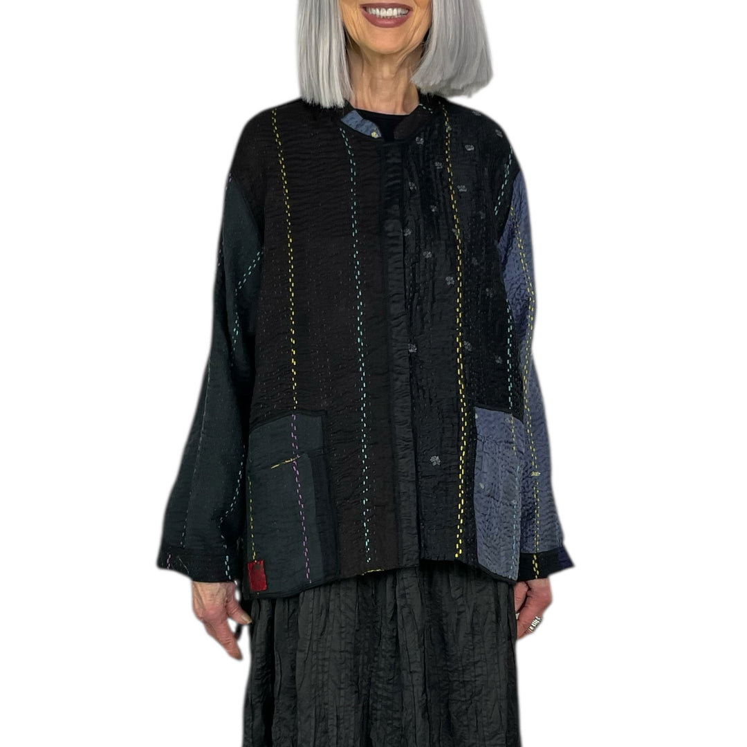 JEWEL WOVEN KAFTAN JACKET SHORT