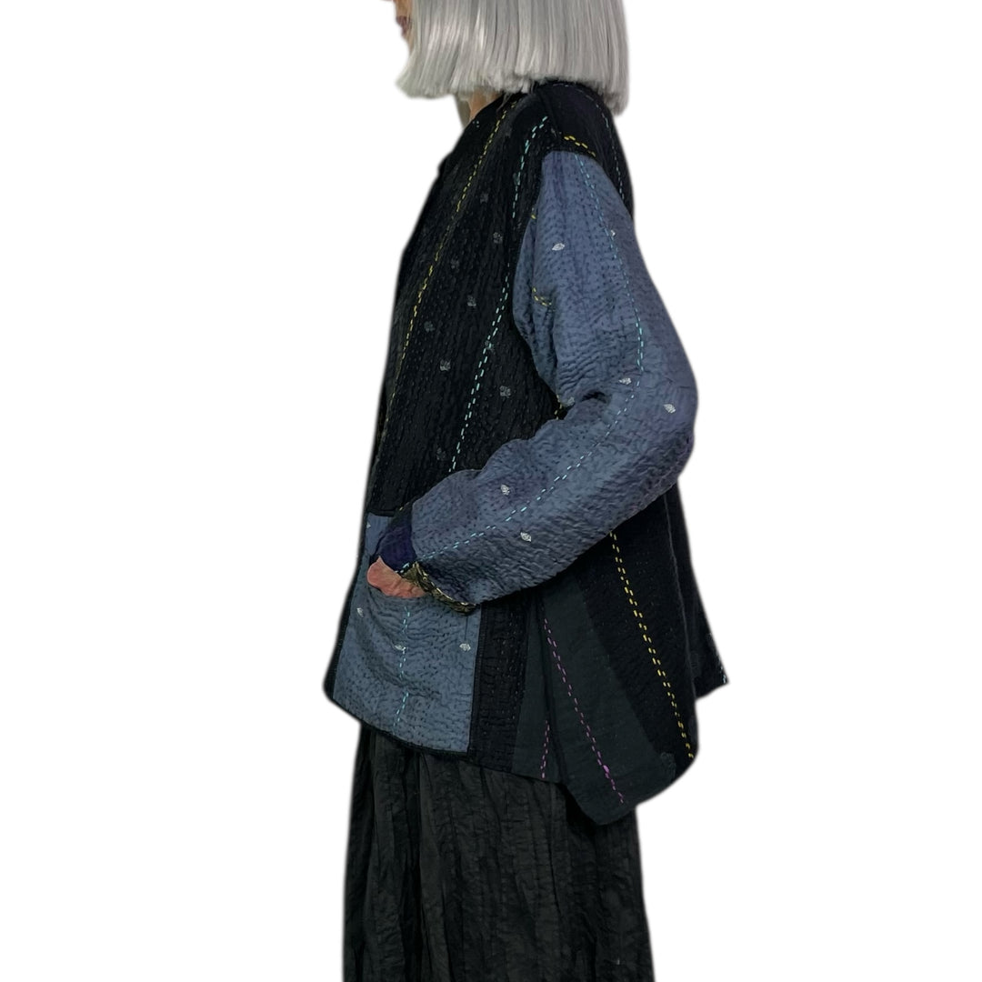 JEWEL WOVEN KAFTAN JACKET SHORT