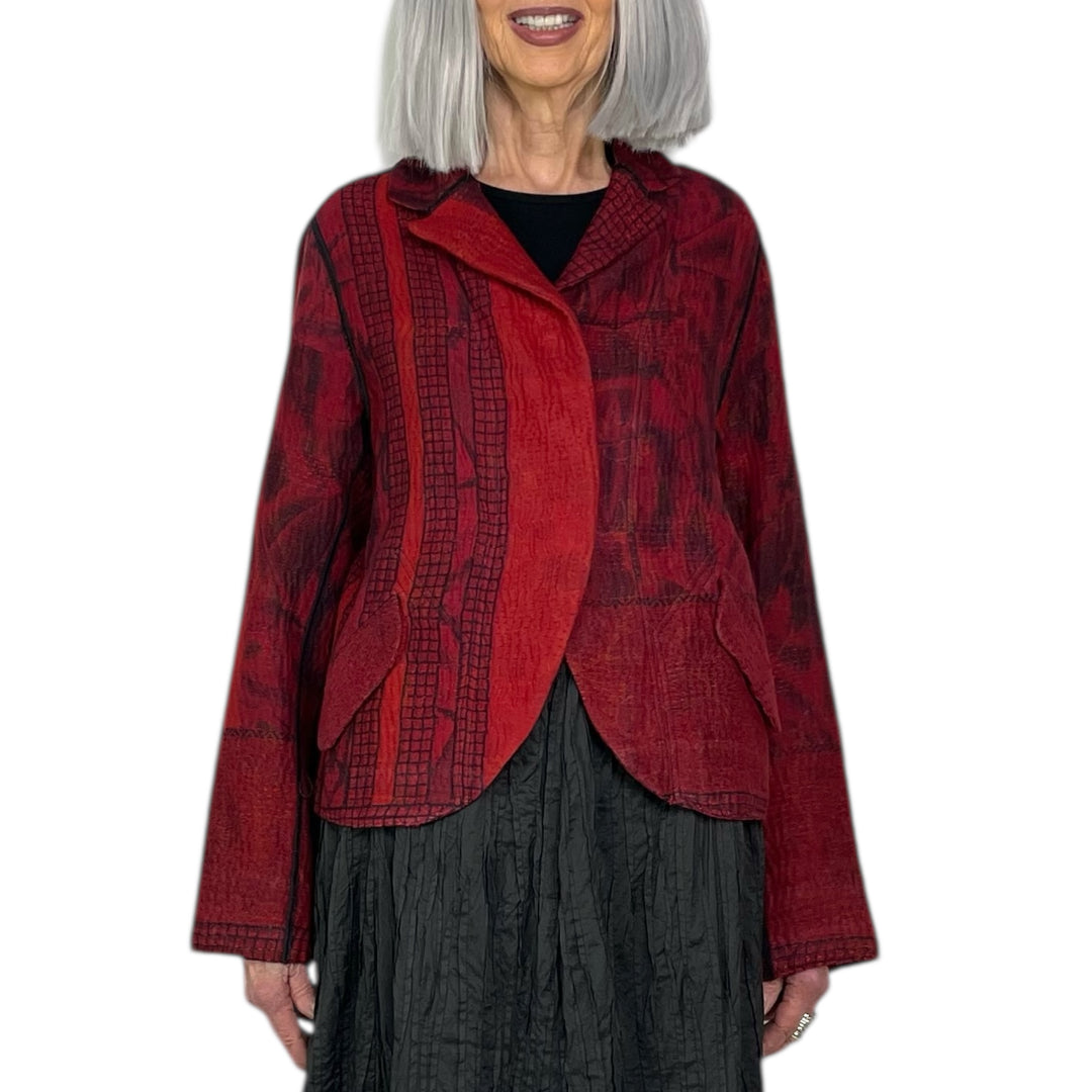 GEORGETTE CROPPED BASIC JACKET