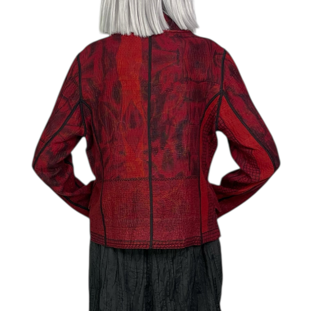 GEORGETTE CROPPED BASIC JACKET