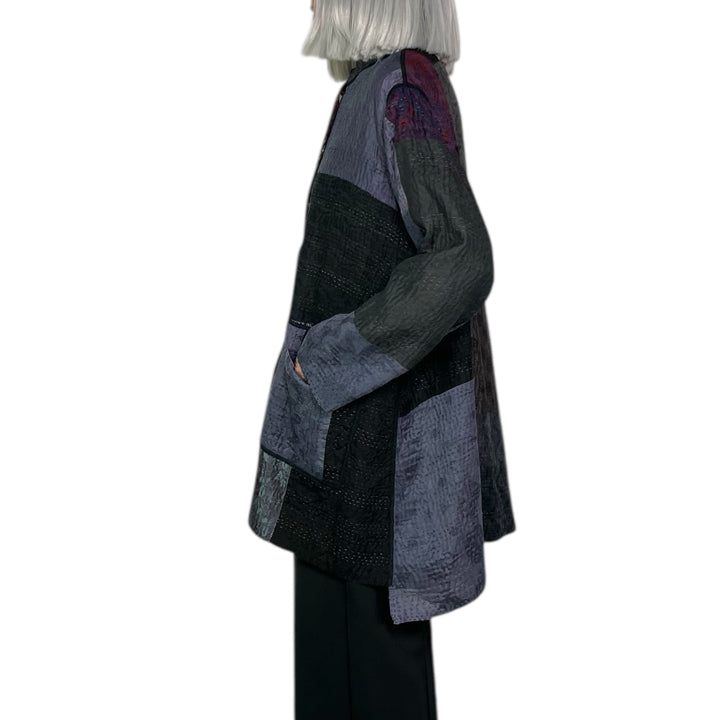 SILK JACQUARD KAFTAN JACKET MEDIUM