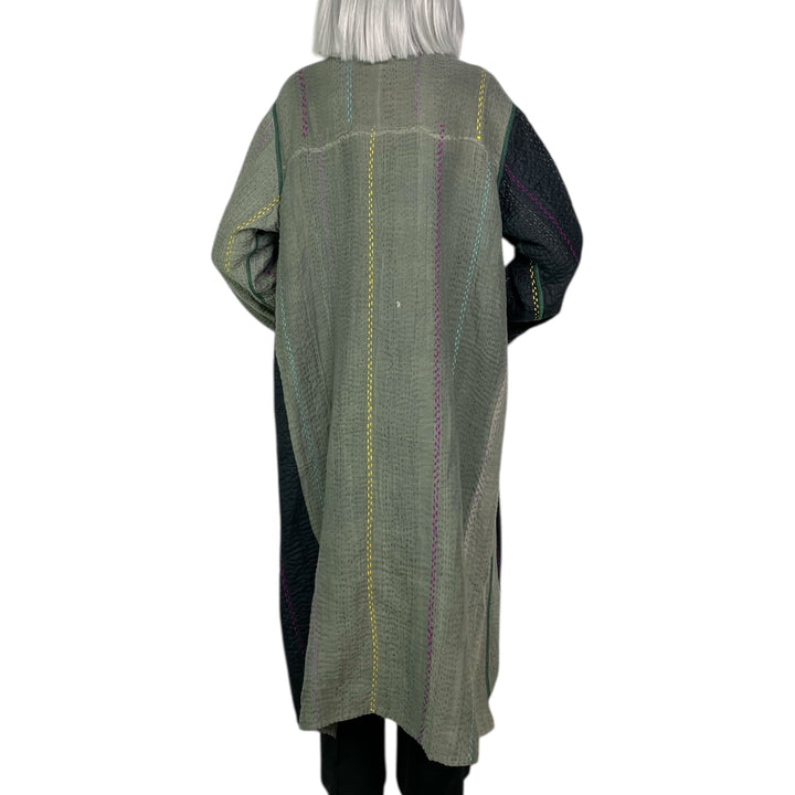 JEWEL WOVEN KAFTAN COAT