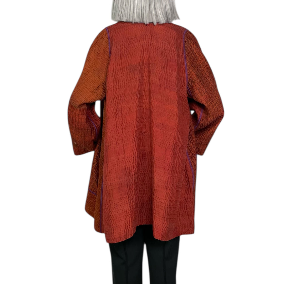 VINTAGE SILK GEORGETTE A-LINE JACKET