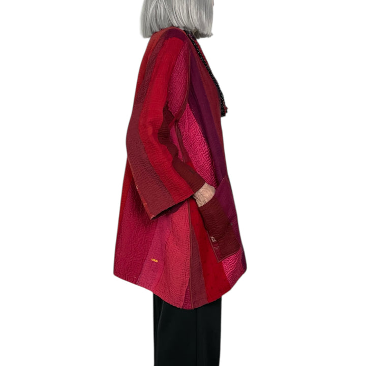 STRIPE/CHECK A-LINE JACKET