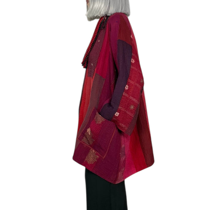 STRIPE/CHECK A-LINE JACKET