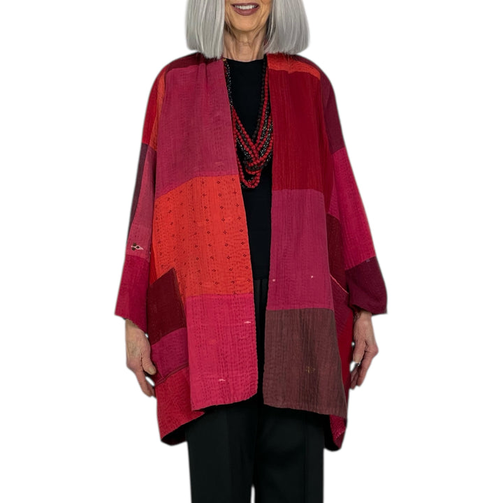 STRIPE/CHECK A-LINE JACKET