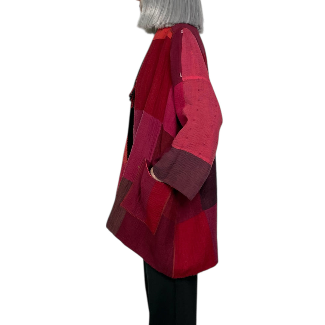 STRIPE/CHECK A-LINE JACKET