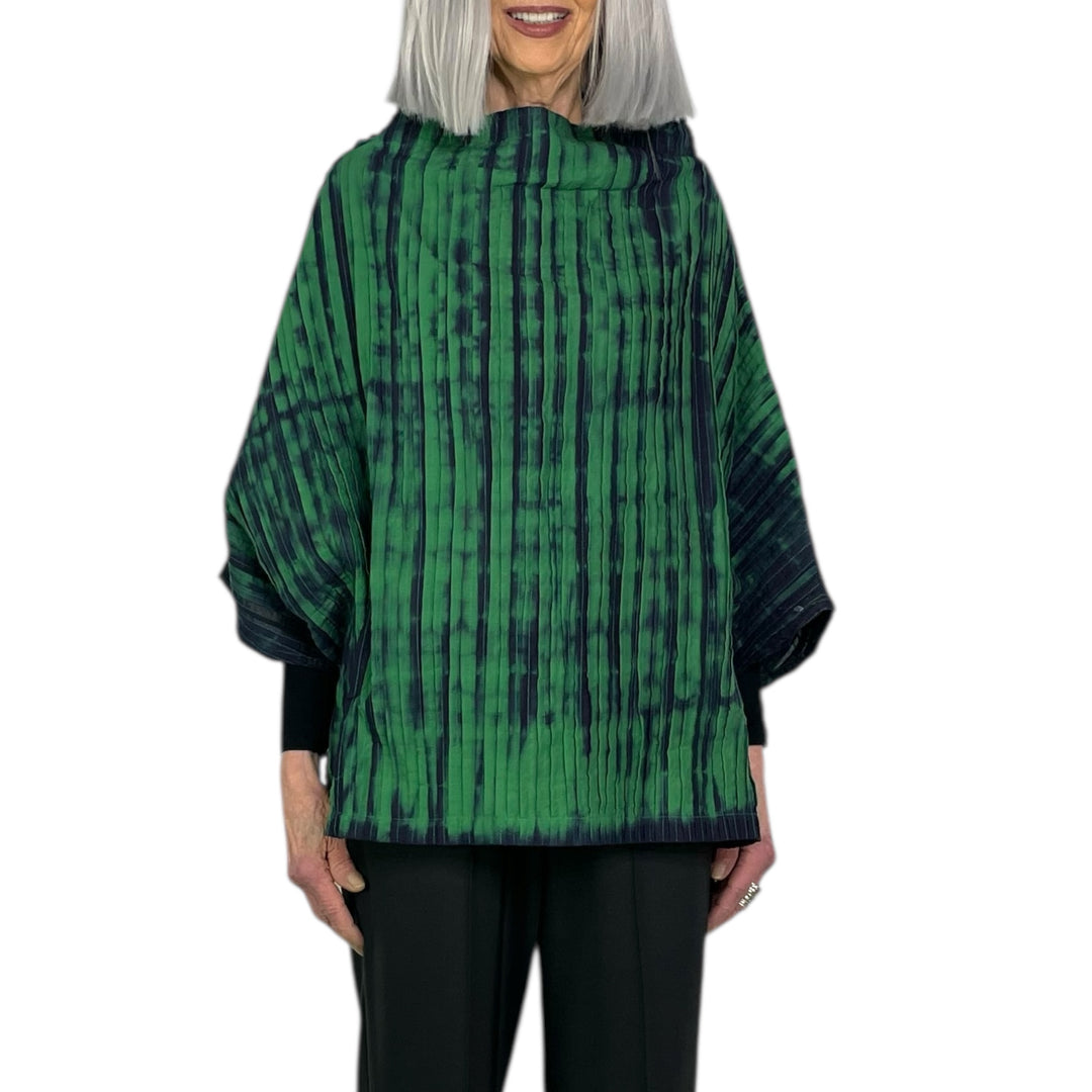 MONE RIPPLE TUCK PONCHO VEST