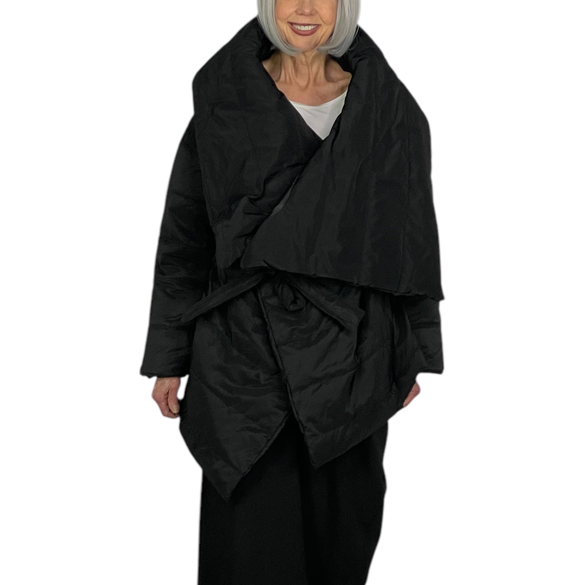 SONIA BELTED PUFFER JACKET – MIO