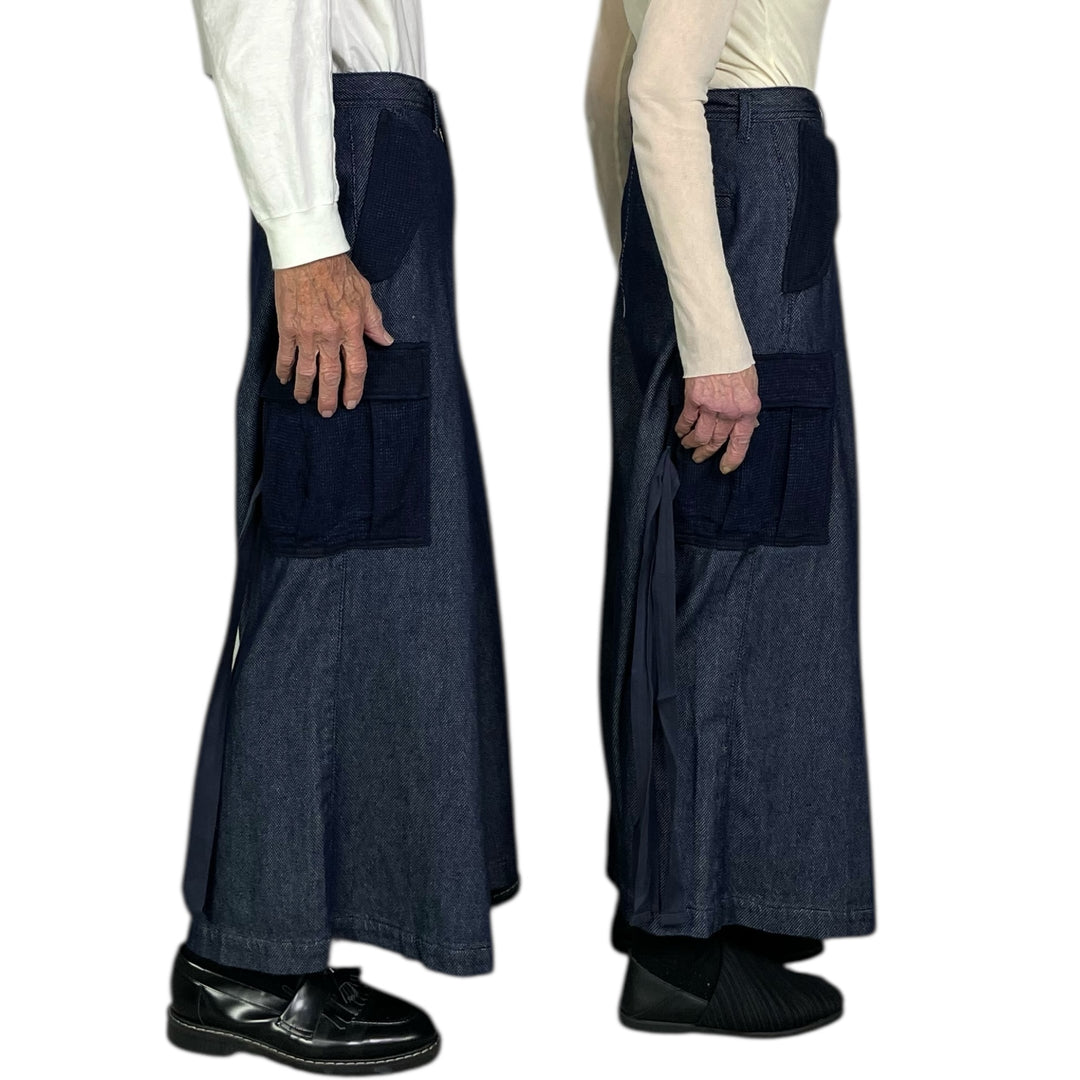 HAKAMA CARGO DENIM PANT