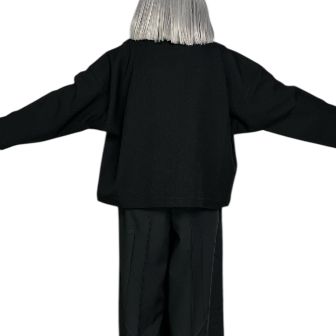 WOOL LIKE FLAT TUCK JACKET