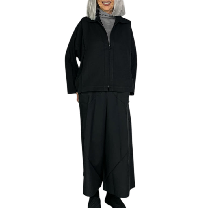 WOOL LIKE FLAT TUCK JACKET