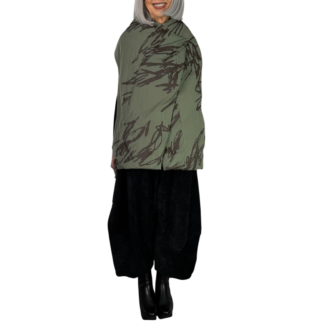 PRINTED PUFFER VEST