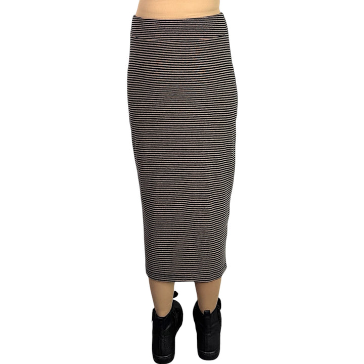 LILLA MICRO-STRIPE SLIM SKIRT