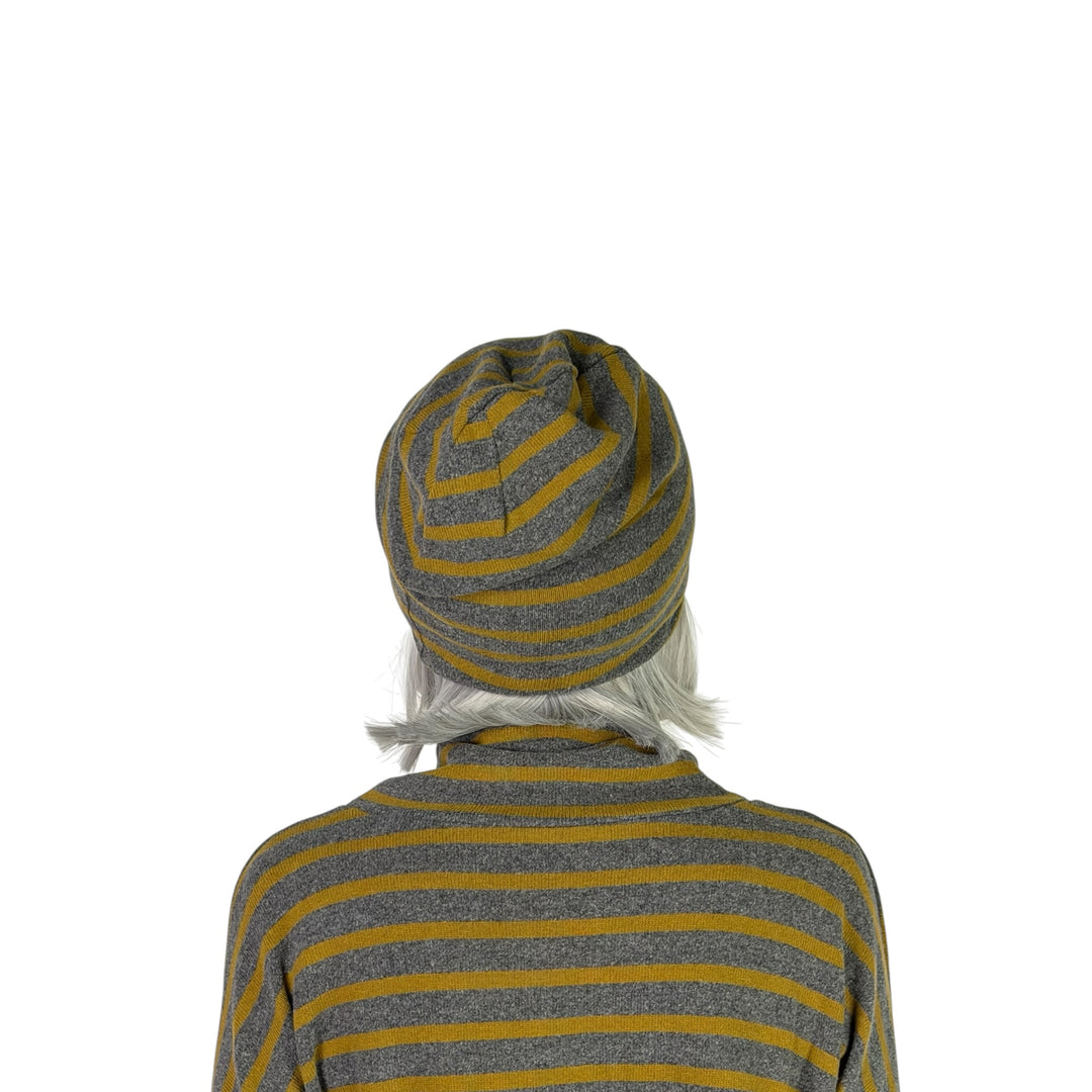 KAKI STRIPED BEANIE