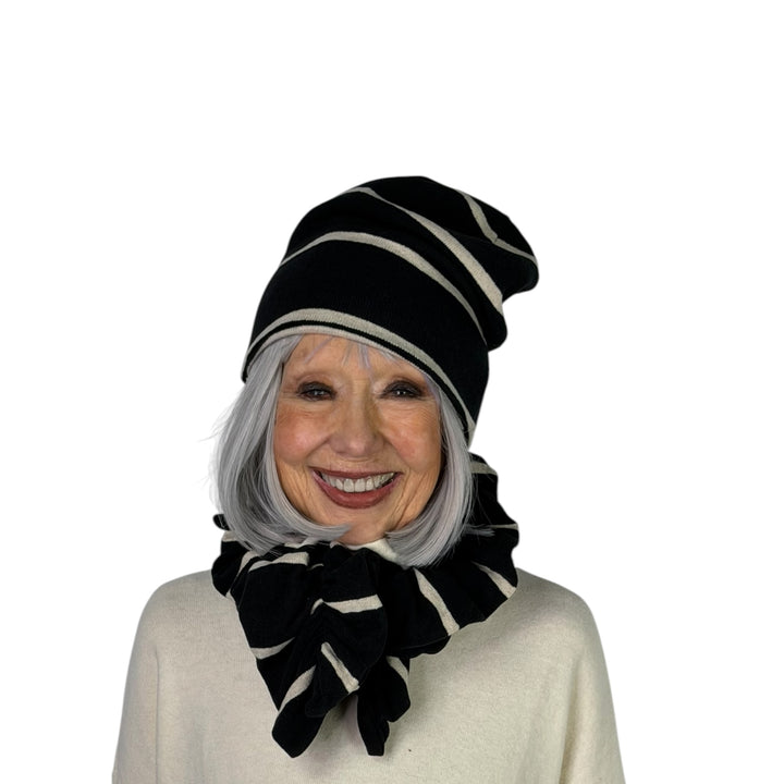 KAKI STRIPED BEANIE