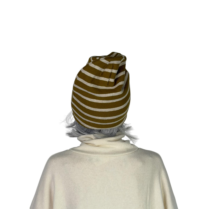 KAKI STRIPED BEANIE