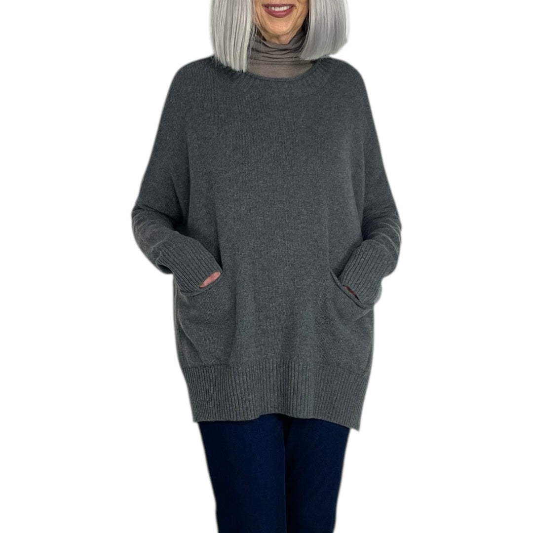 ROUND NECK KNIT PULLOVER