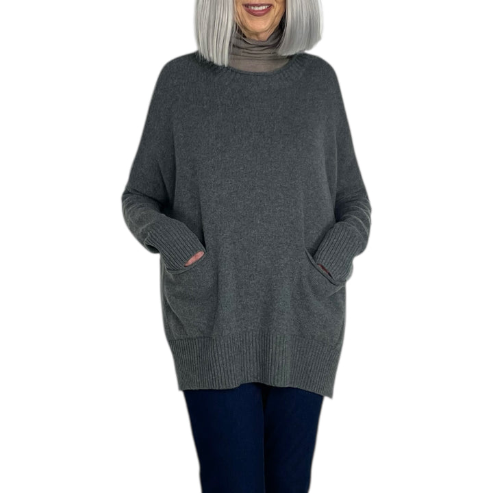 ROUND NECK KNIT PULLOVER