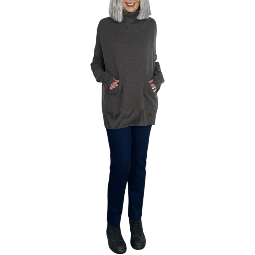 TURTLENECK KNIT PULLOVER