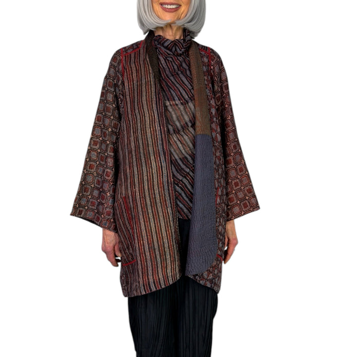 AJRAKH & PATCH A-LINE JACKET
