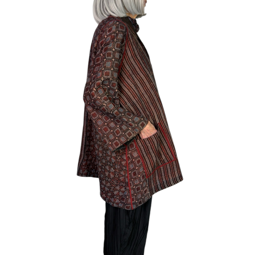AJRAKH & PATCH A-LINE JACKET