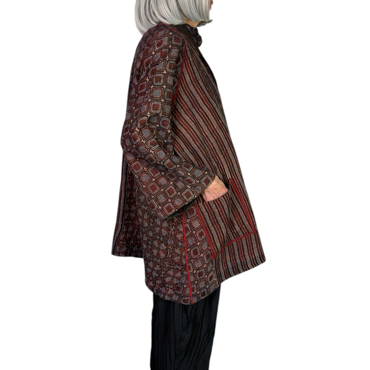 AJRAKH & PATCH A-LINE JACKET