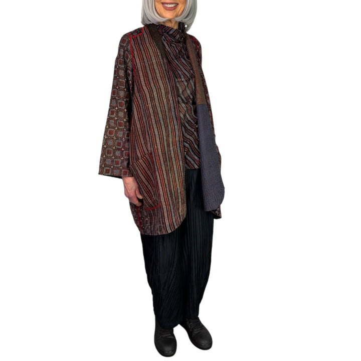 AJRAKH & PATCH A-LINE JACKET