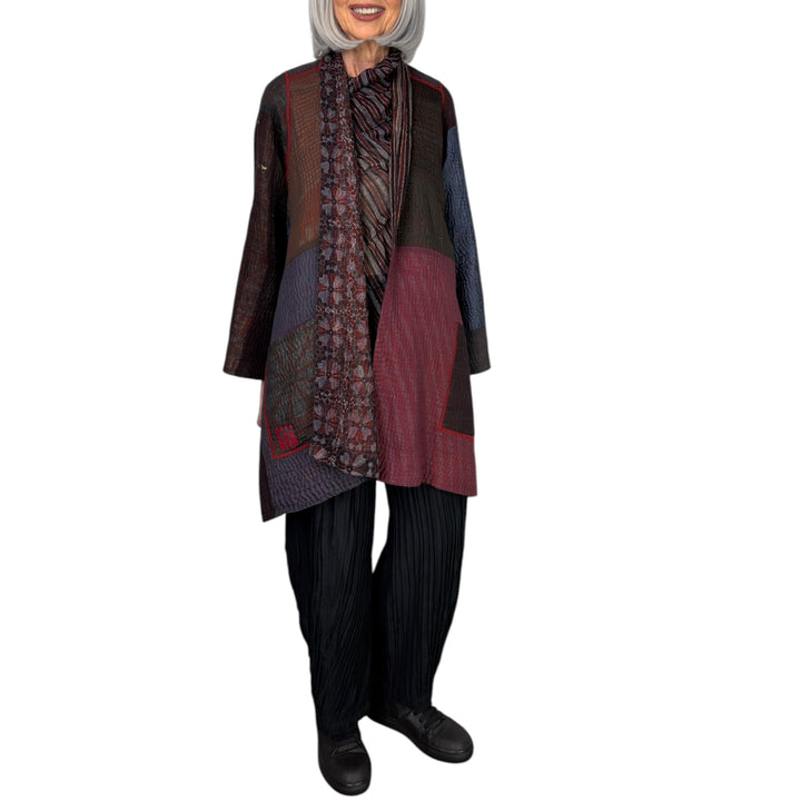 AJRAKH & PATCH A-LINE JACKET