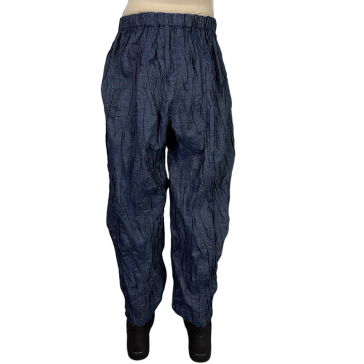 RANDOM TUCK DENIM BARREL PANT