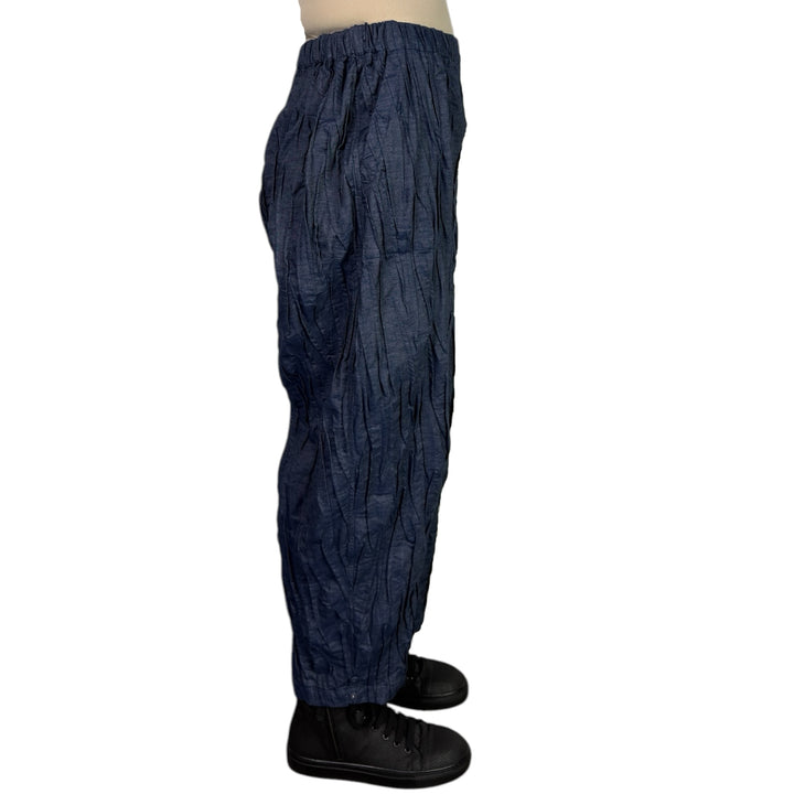 RANDOM TUCK DENIM BARREL PANT