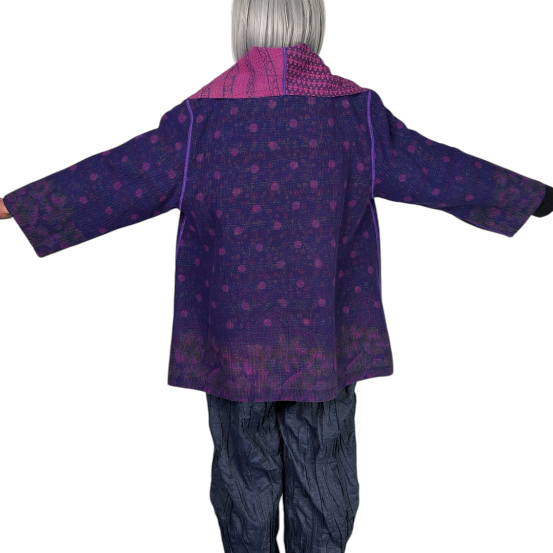 OVERDYED COTTON FLARE JACKET