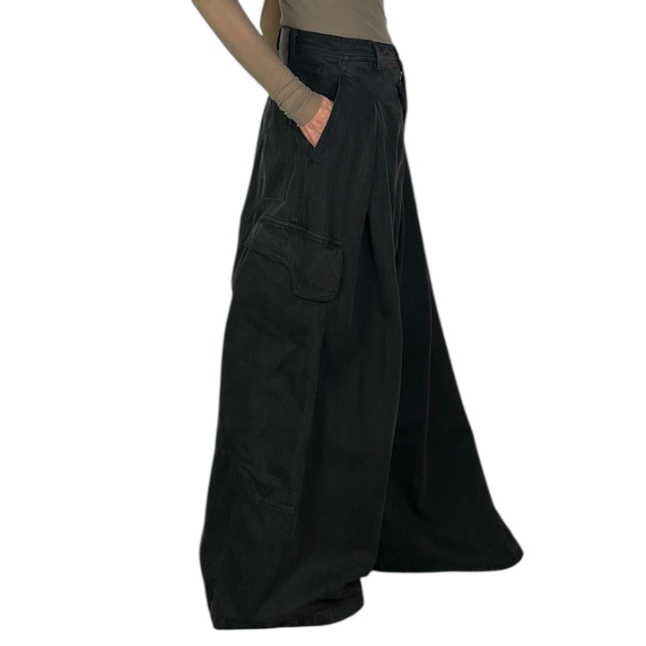 WIDE LEG DENIM TROUSER