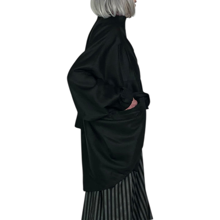 MESH ZIP COCOON JACKET