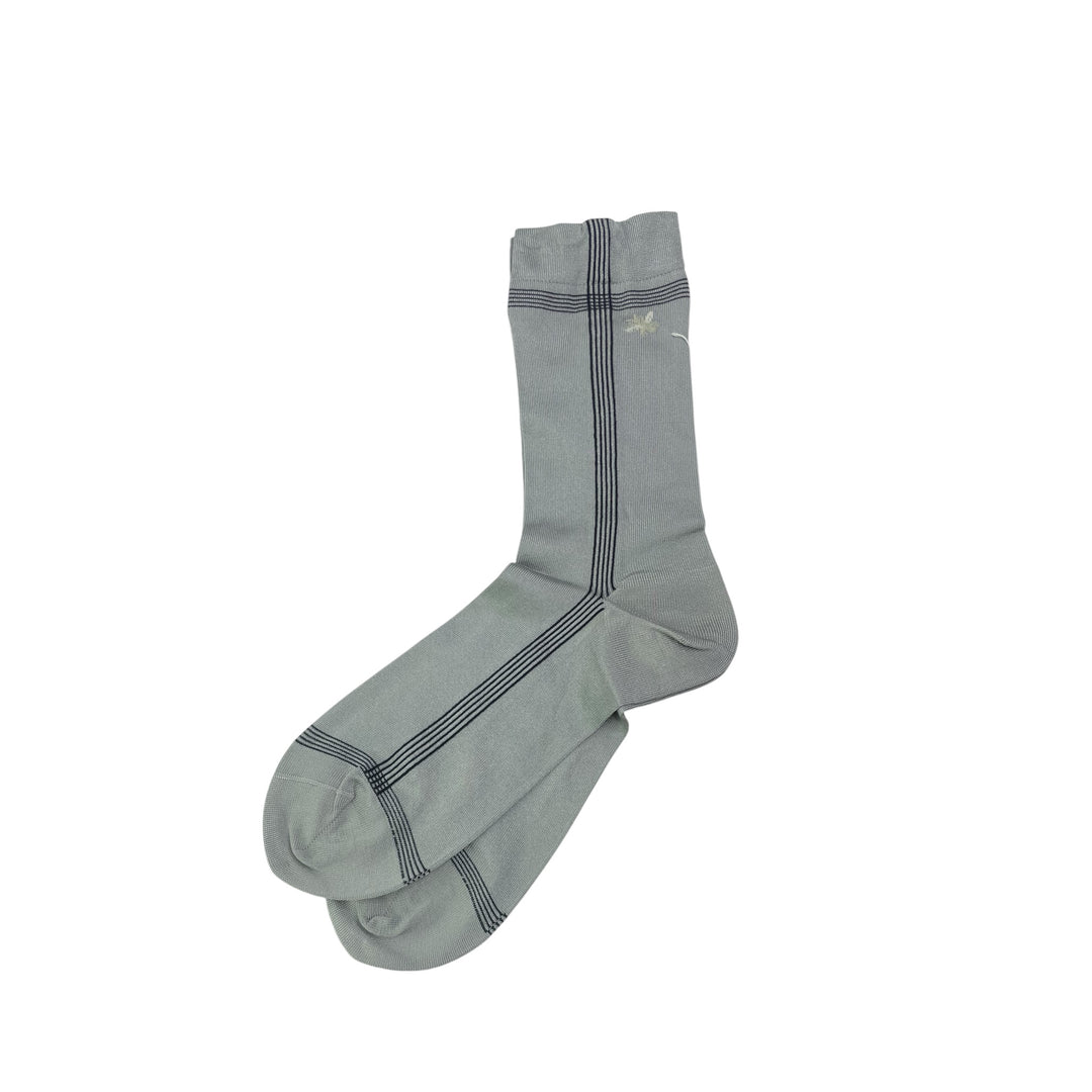 SIDE LINE SILK ANKLE SOCKS