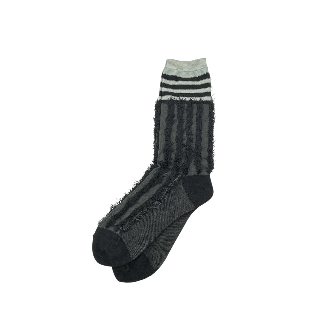 STRIPE & FRINGE ANKLE SOCKS
