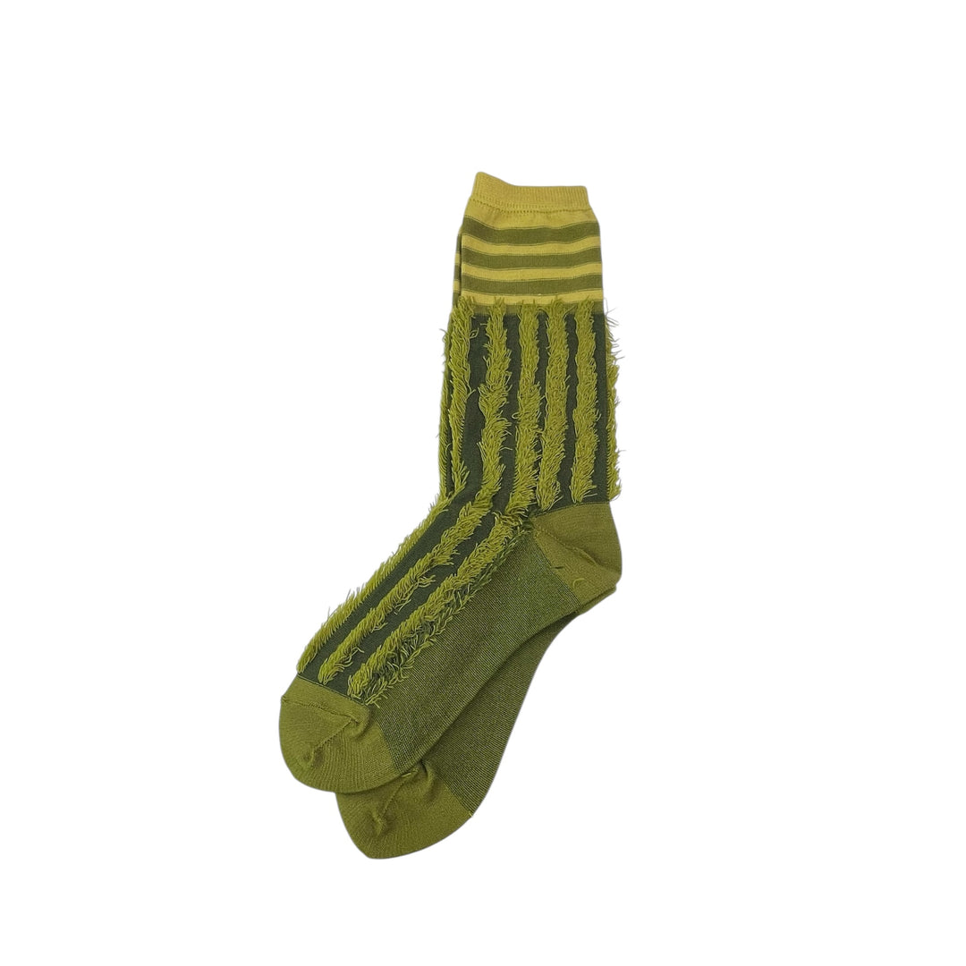STRIPE & FRINGE ANKLE SOCKS